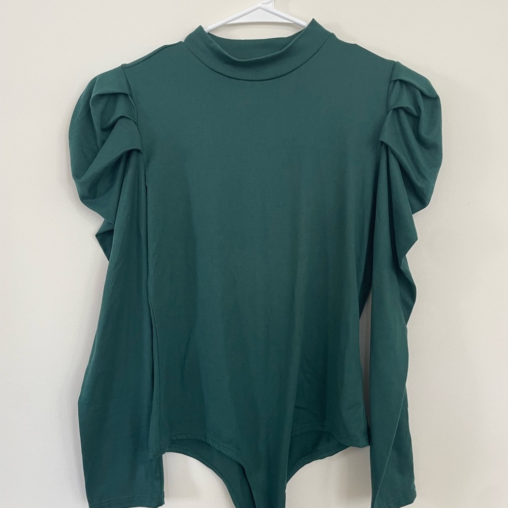 Puff sleeve bodysuit